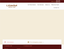 Tablet Screenshot of lkravchukdental.com